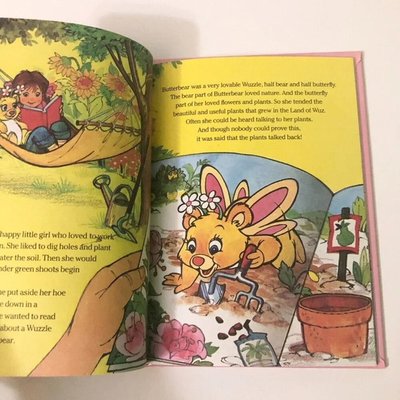 Vtg 1984 The Wuzzles Butterbear Plants  a Suprise Hardcover Book - Picture 9 of 14